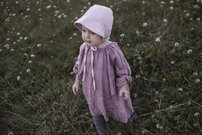 BONNET ľanový čepček PINK POWDER