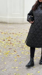 GUILTED jacket BLACK ONE SIZE