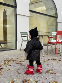 KIMONO unisex kids jacket BLACK