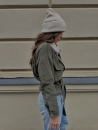 CORD jacket DARK GREEN