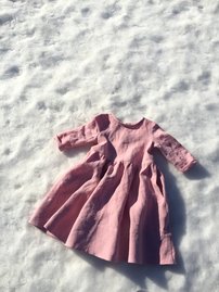 ZOJA ľanové šaty PINKY MOOD